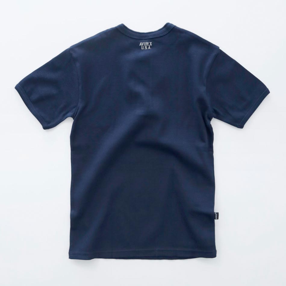 <10%OFF！ファミリーSALE！>◆【AVIREX】HENRY NECK T-SHIRT