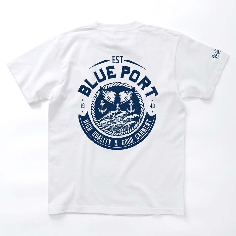 【BLUE PORT】BIG TAIL HEAVY WEIGHT T-SHIRT