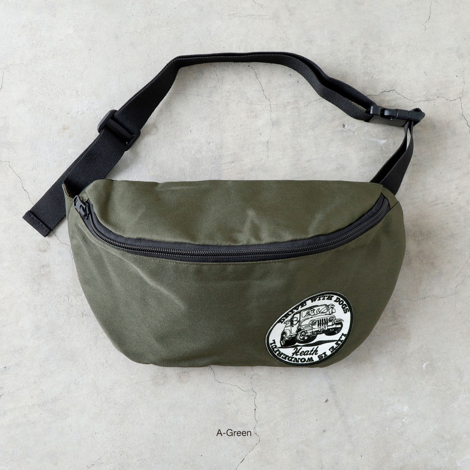 【HEATH x FMヨコハマ】DJじゅんごプロデュース 刺繍ワッペンボディバッグ