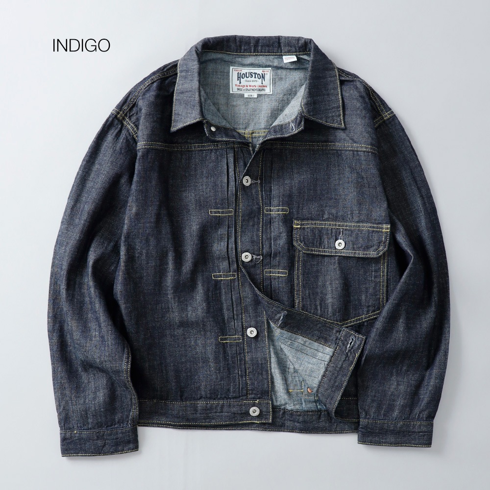 HOUSTON（ヒューストン）ライトデニム シャツジャケット