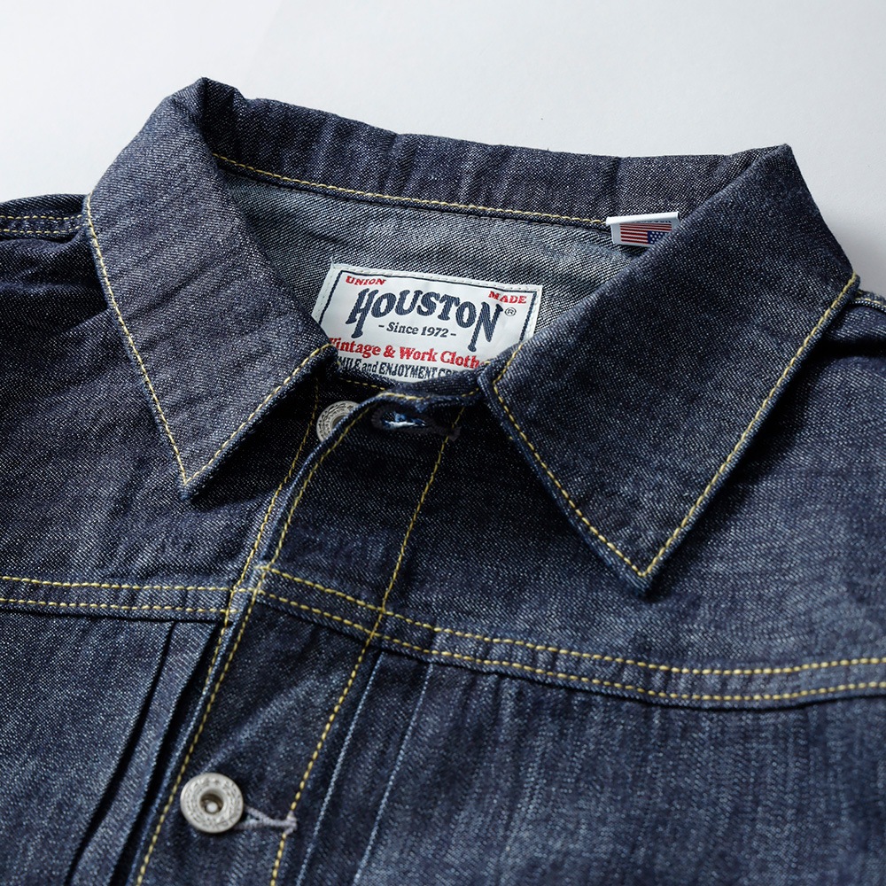 HOUSTON（ヒューストン）ライトデニム シャツジャケット