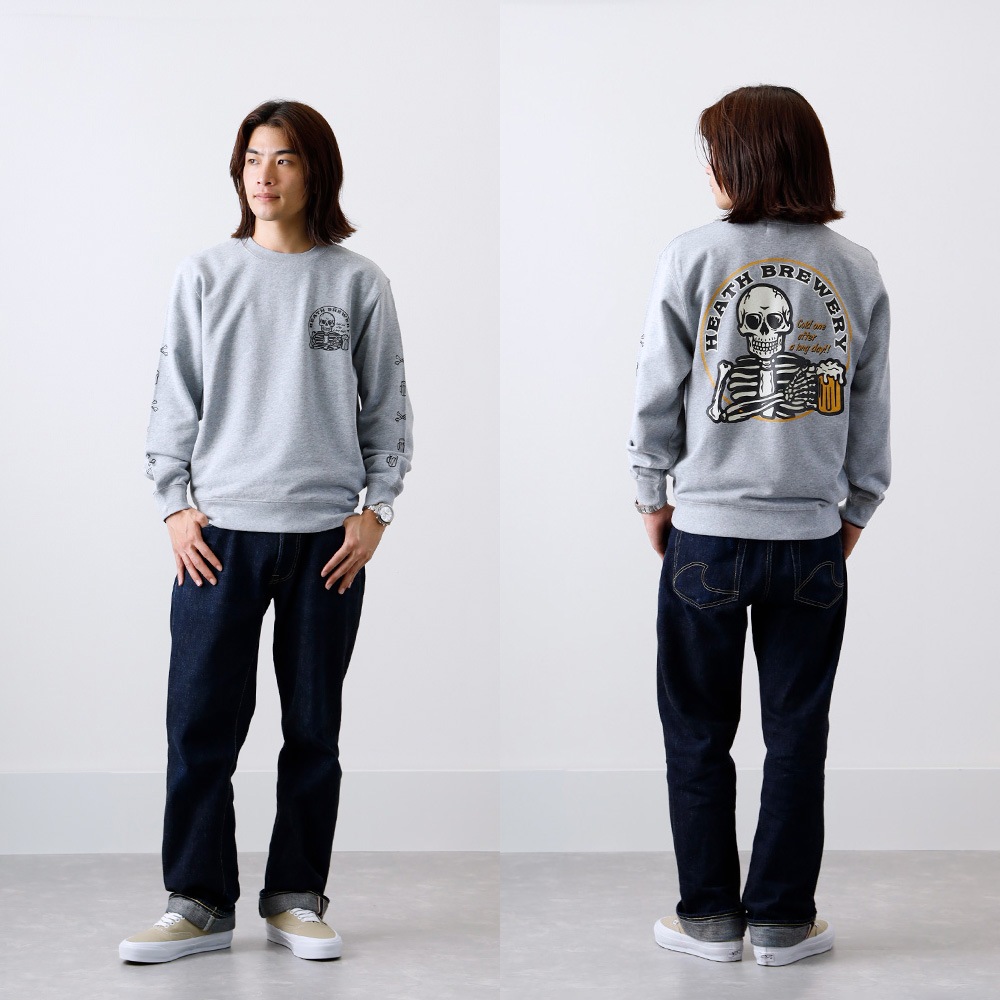 【HEATH】SKULL BEER SWAET オリジナル スウェット