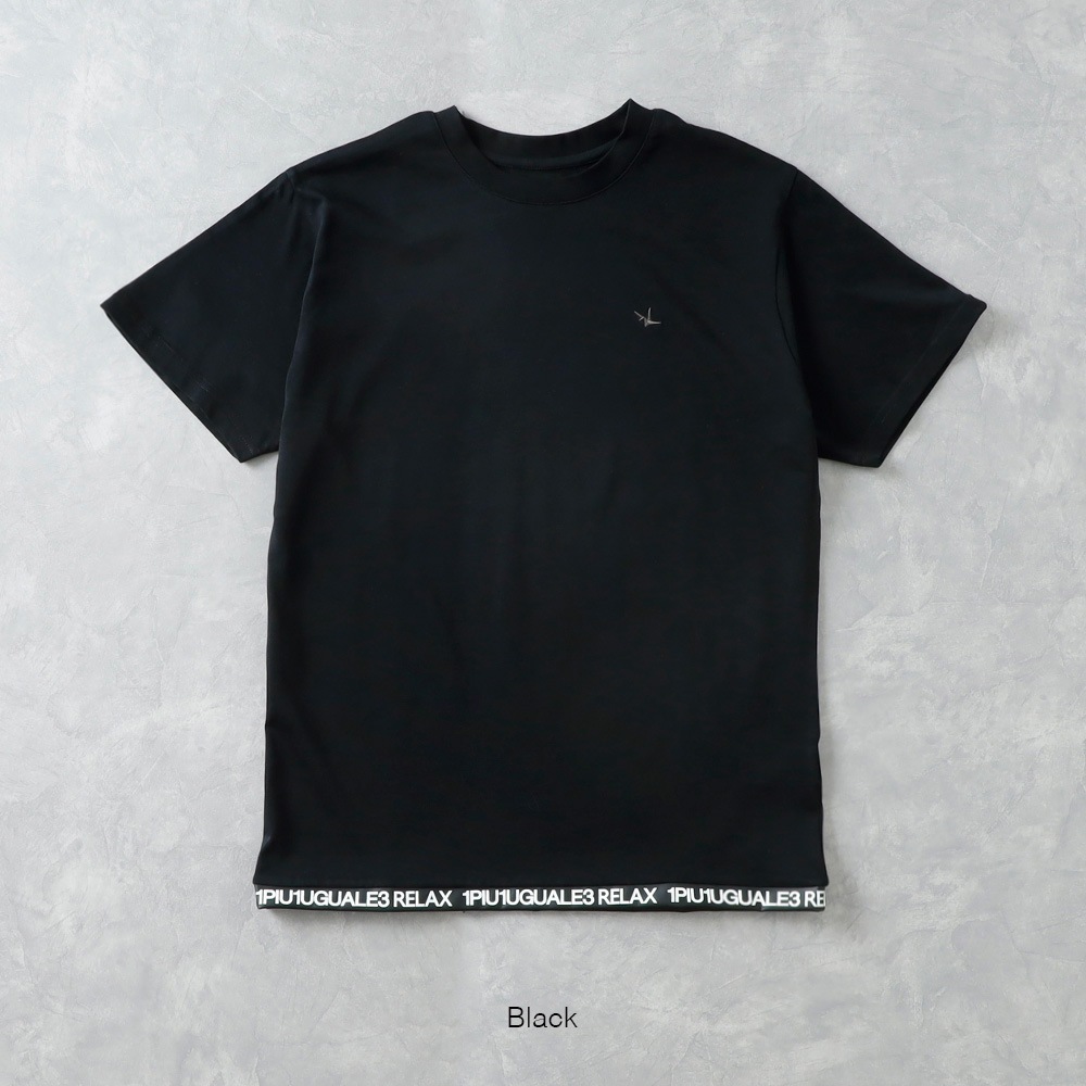 【1PIU1UGUALE3 RELAX】HEM LOGO T-SHIRTヘムロゴTシャツ