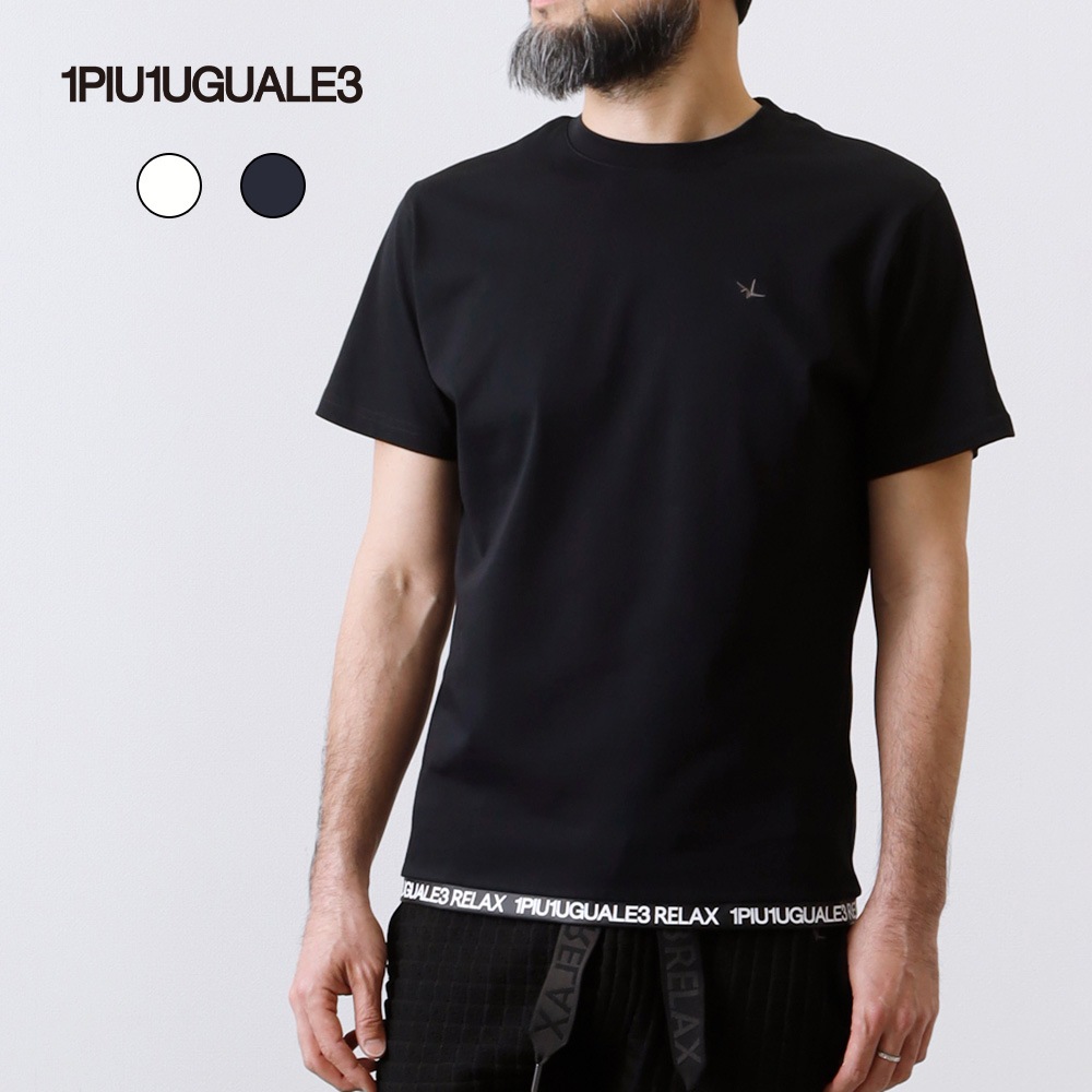 【1PIU1UGUALE3 RELAX】HEM LOGO T-SHIRTヘムロゴTシャツ