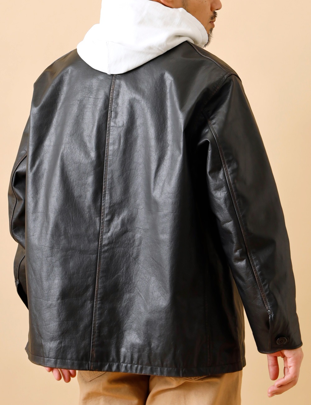 90s 00s バッファロー レザーカーコート LEATHER CAR COAT 先行予約】SKOOKUM｜Leather Car Coat 