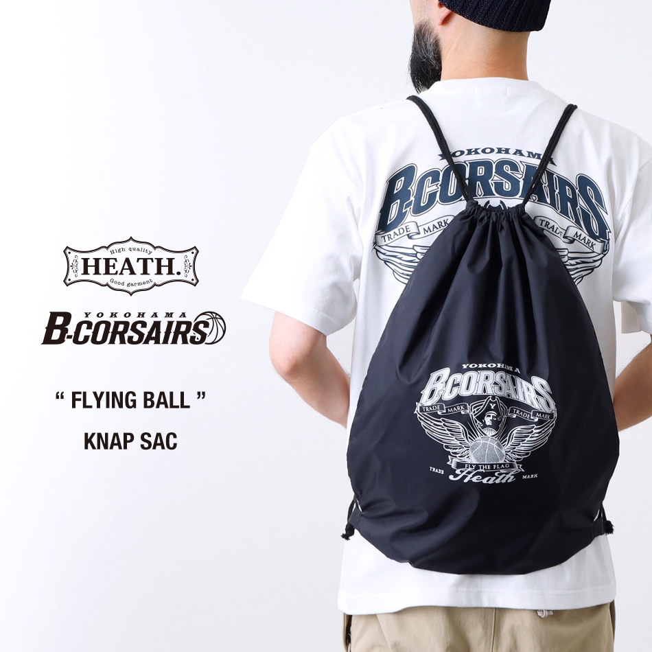 【HEATH x 横浜ビー・コルセアーズ】FLYING BALL KNAP SAC