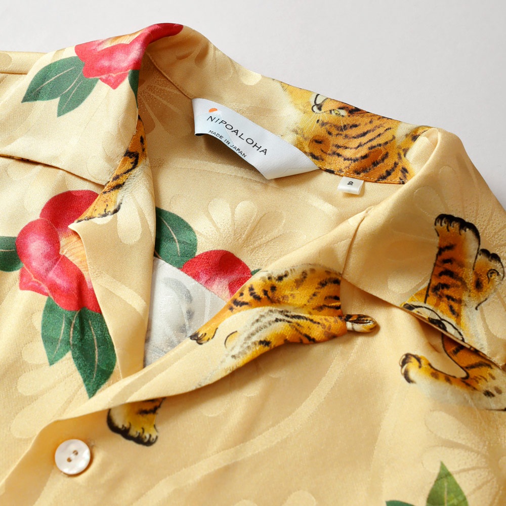 NIPOALOHA｜SILK ALOHA “TIGER CAMELLIA”