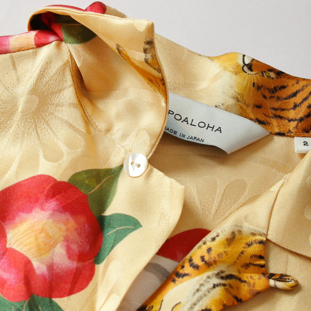 NIPOALOHA｜SILK ALOHA “TIGER CAMELLIA”