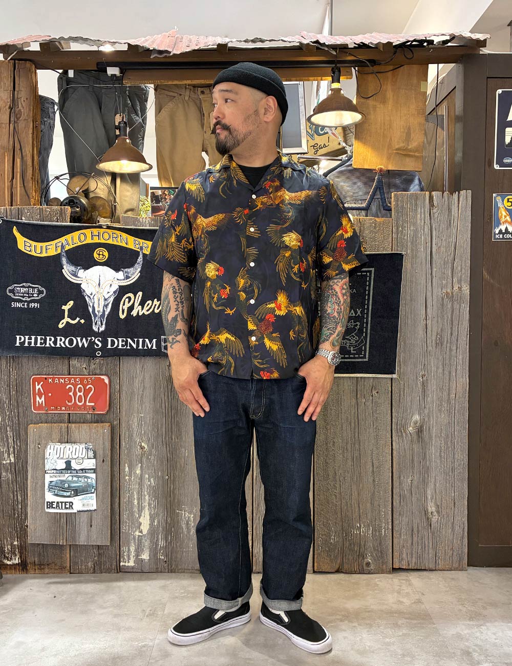 NIPOALOHA｜SILK ALOHA “COCK FIGHTING”