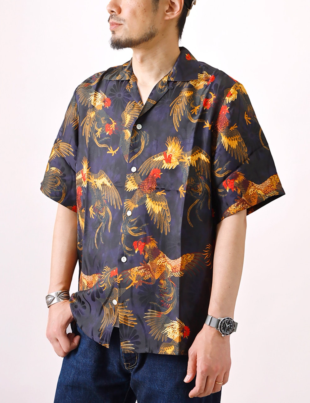 NIPOALOHA｜SILK ALOHA “COCK FIGHTING” | 大人のアメカジ｜HEATH公式