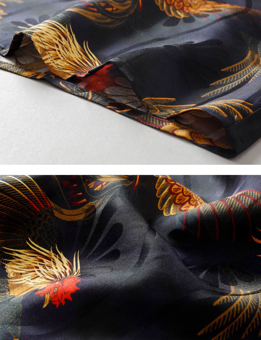 NIPOALOHA｜SILK ALOHA “COCK FIGHTING”