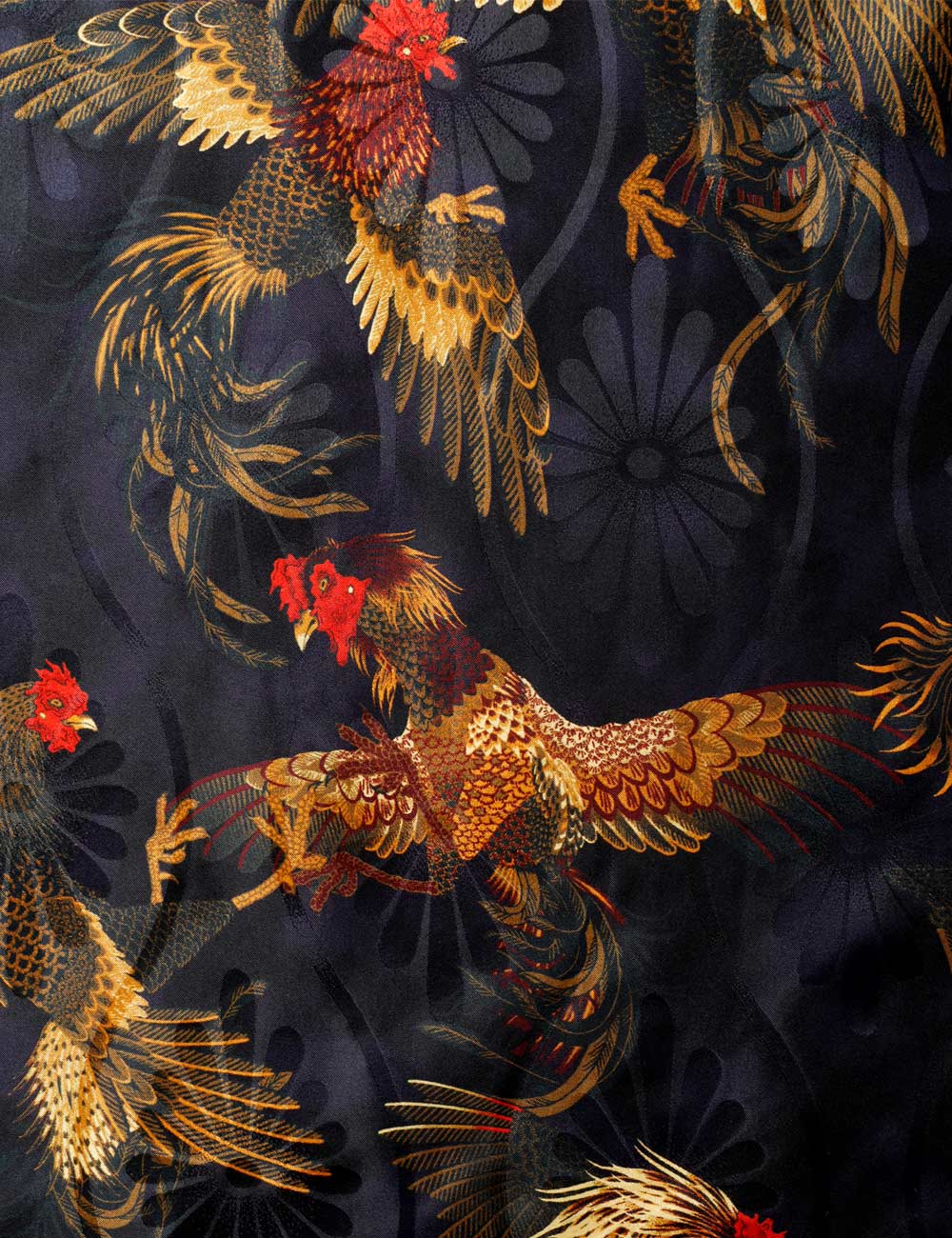 NIPOALOHA｜SILK ALOHA “COCK FIGHTING”