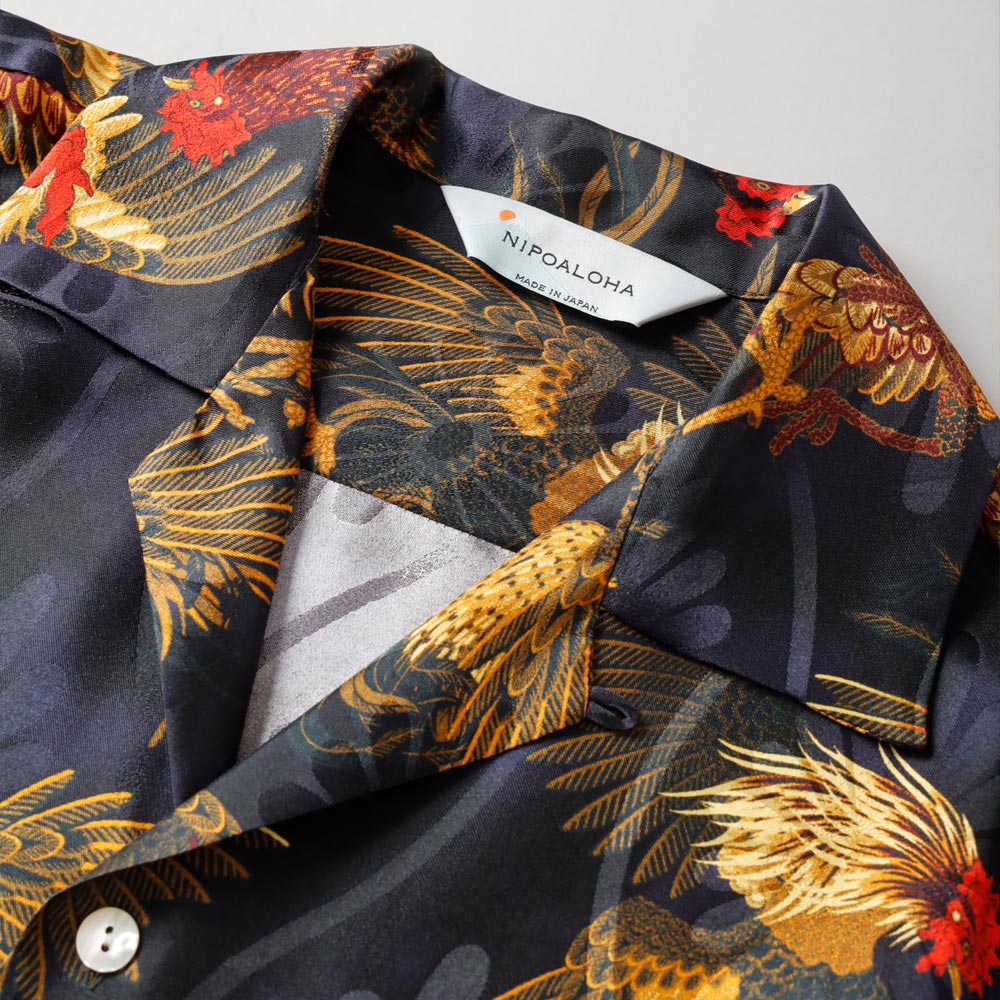 NIPOALOHA｜SILK ALOHA “COCK FIGHTING”