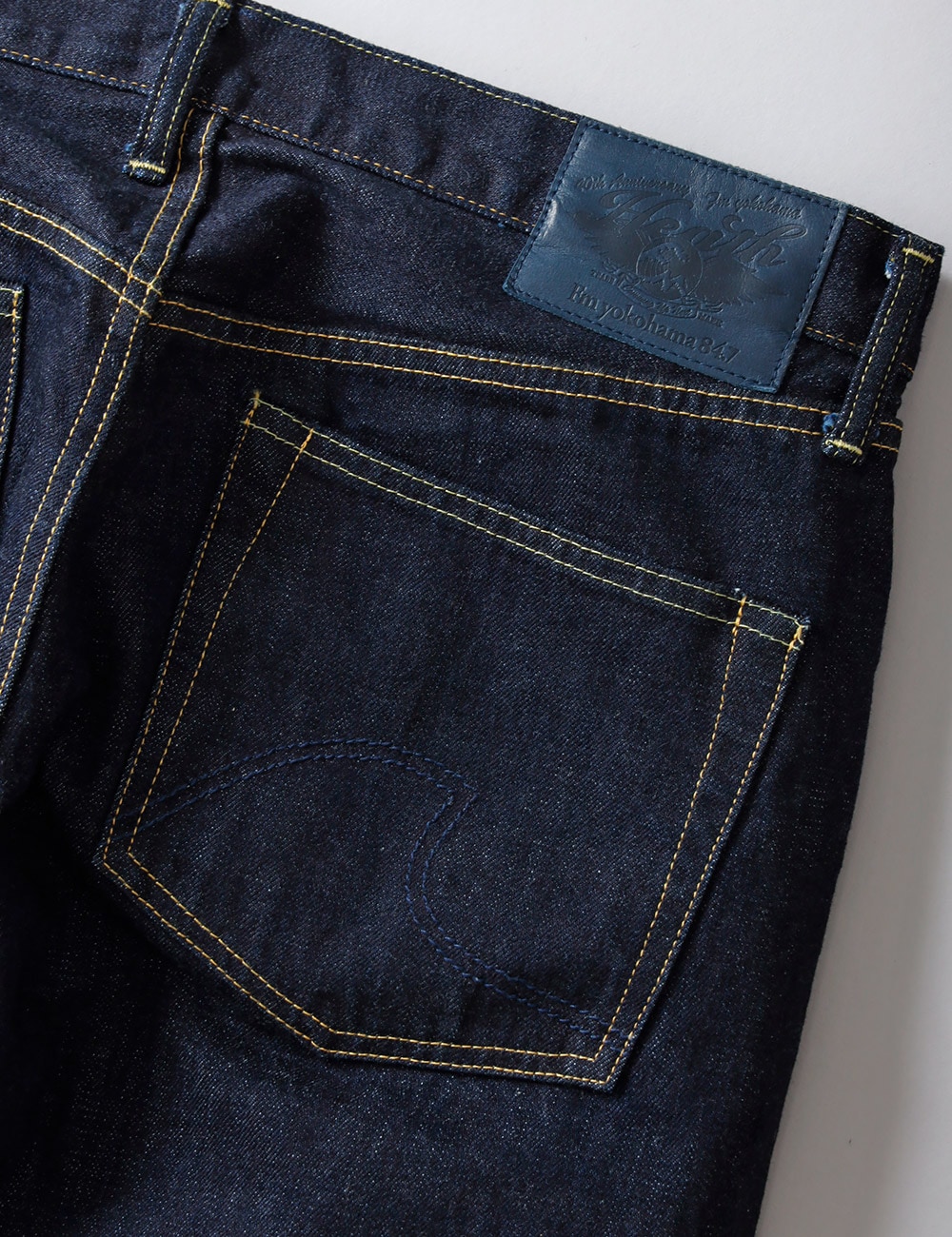 先行予約終了｜トートバッグ特典付き（数量限定）FMヨコハマ × HEATHコラボ 横濱デニム ストレートジーンズ