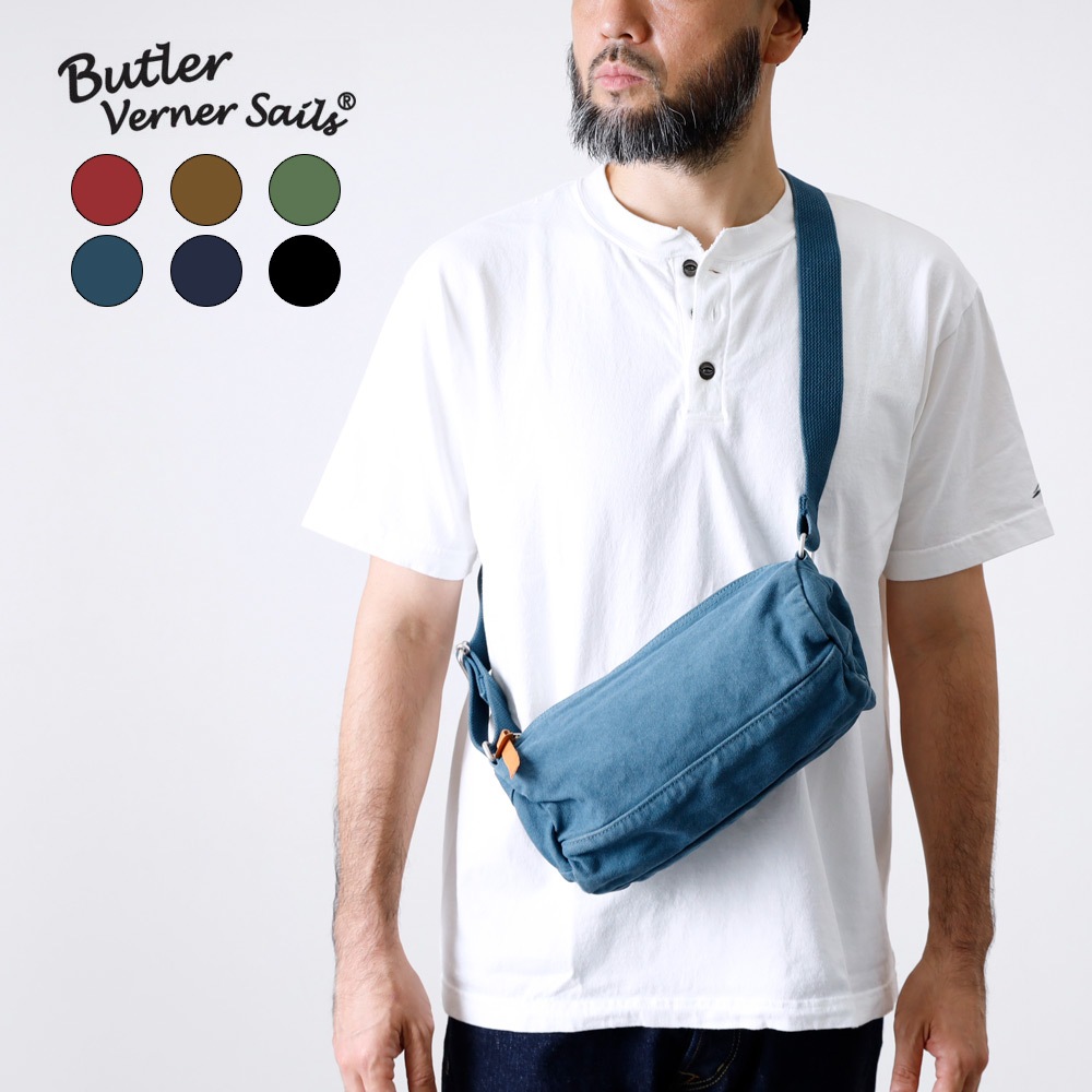 【Butler Verner Sails】CANVAS ROLL SHOULDER BAG 反応染めロールショルダーバッグ