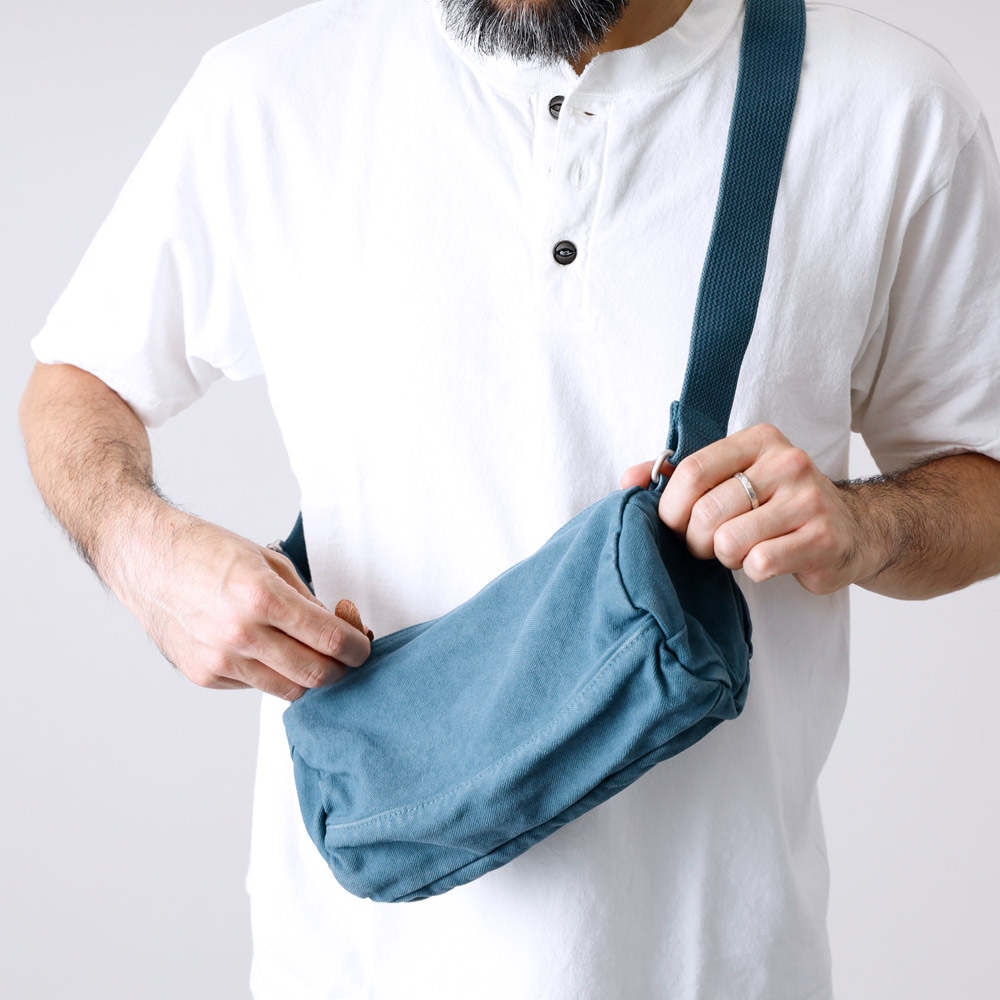 【Butler Verner Sails】CANVAS ROLL SHOULDER BAG 反応染めロールショルダーバッグ
