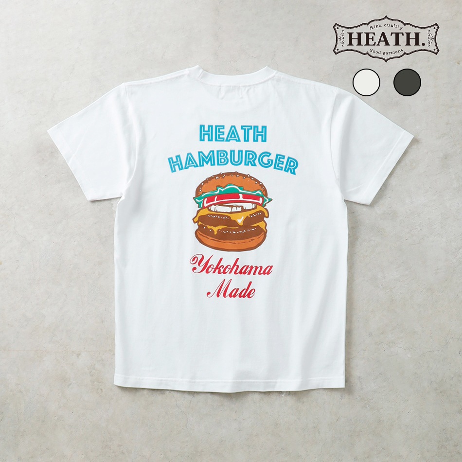 【HEATH】ORIGINAL HEAVY TEE BURGER オリジナルヘビーウエイトTシャツ