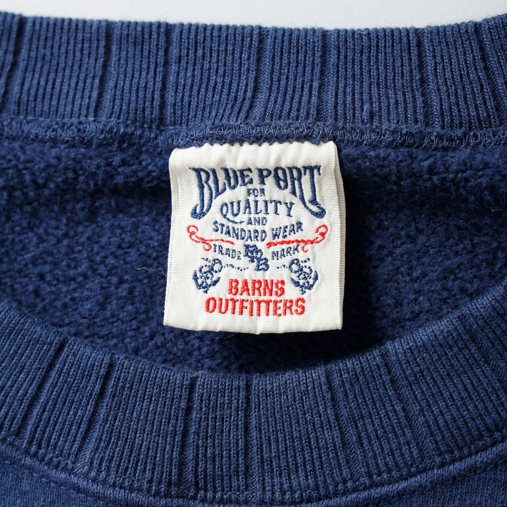 <10%OFF！ファミリーSALE！>◆BARNS × HEATH（バーンズ×ヒース）別注 針抜きクルースウェット”FLYING WHEEL”