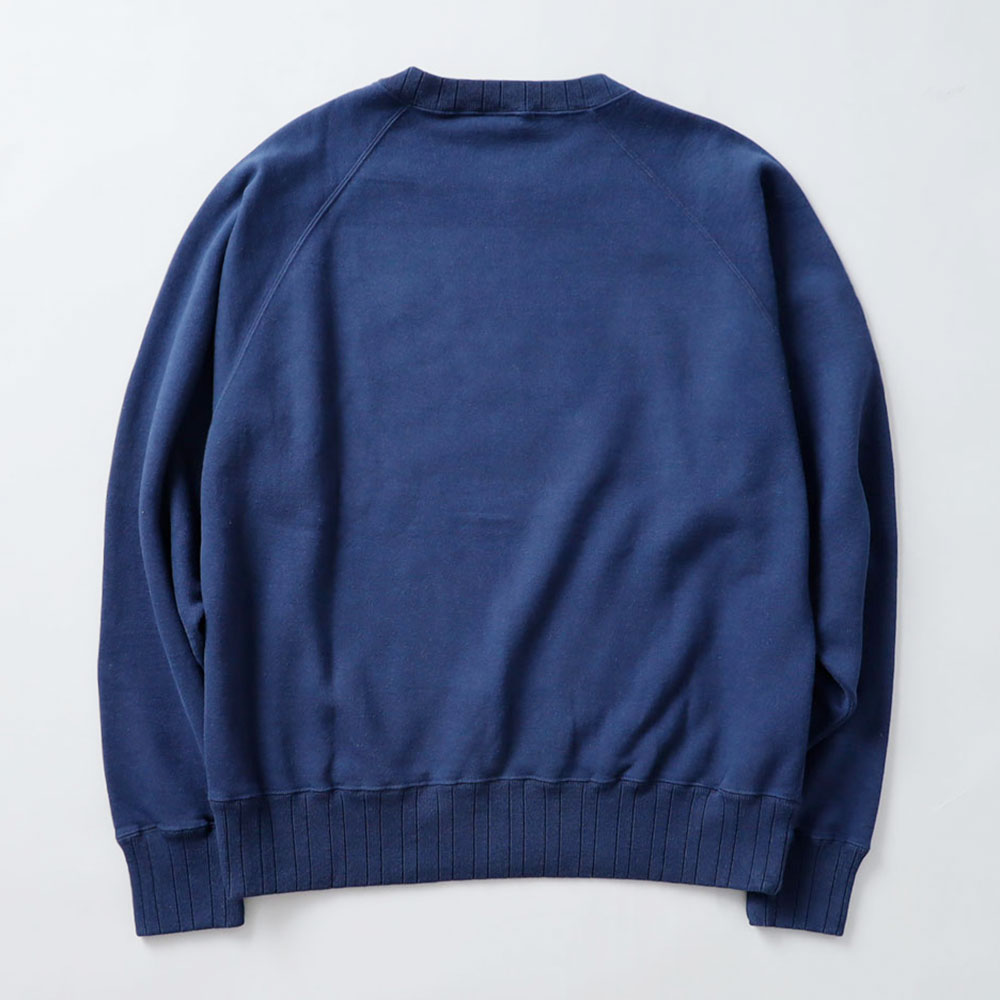 <10%OFF！ファミリーSALE！>◆BARNS × HEATH（バーンズ×ヒース）別注 針抜きクルースウェット”FLYING WHEEL”