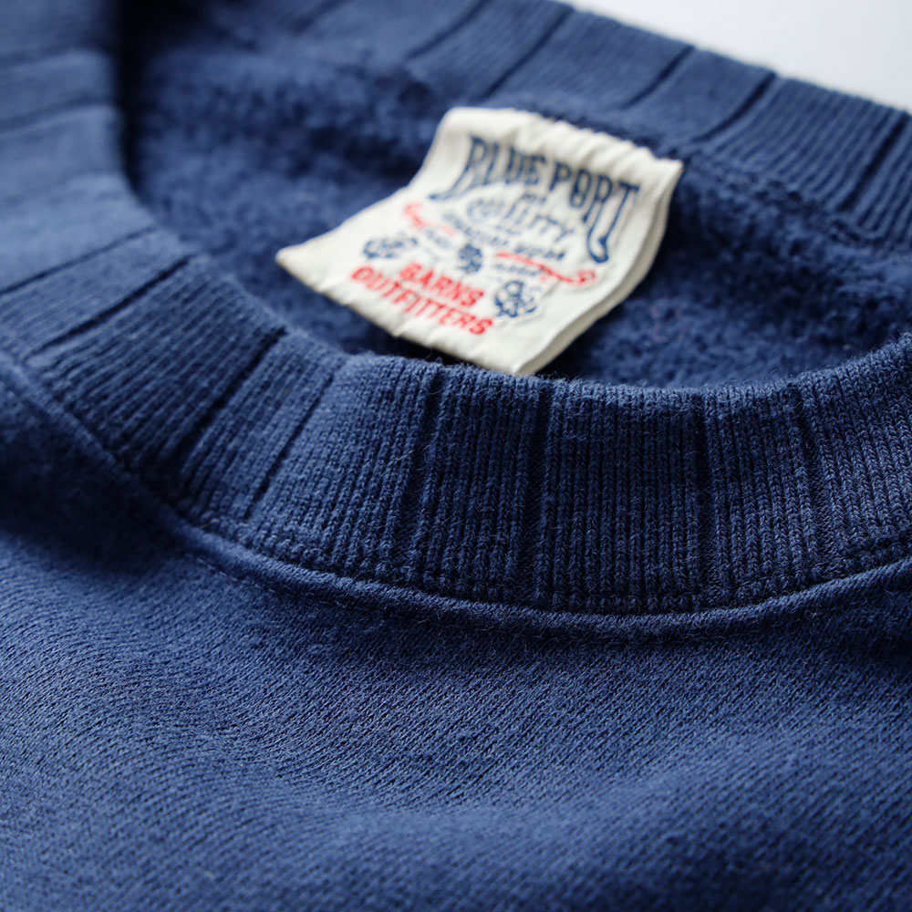 <10%OFF！ファミリーSALE！>◆BARNS × HEATH（バーンズ×ヒース）別注 針抜きクルースウェット”FLYING WHEEL”