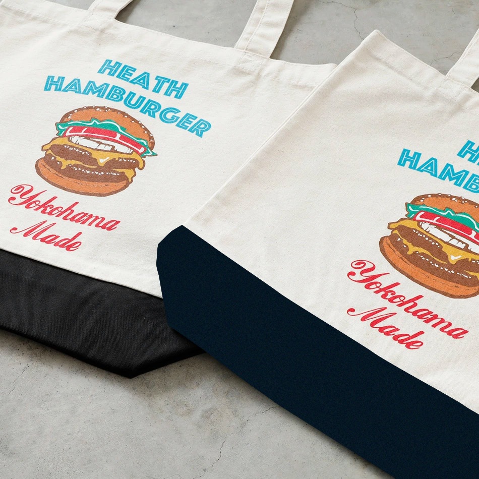 【HEATH】ORIGINAL TOTE BAG ”BURGER”