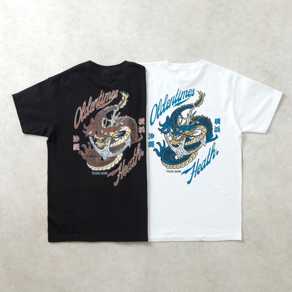 【HEATH】OLDENTIMES ANCHOR DRAGON COLLABO T-SHIRTアンカードラゴン コラボ ヘビーウエイトTシャツ