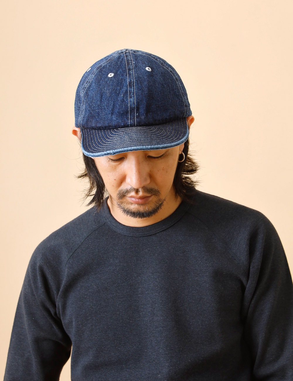 DECHO｜Denim 6 Panel Cap 