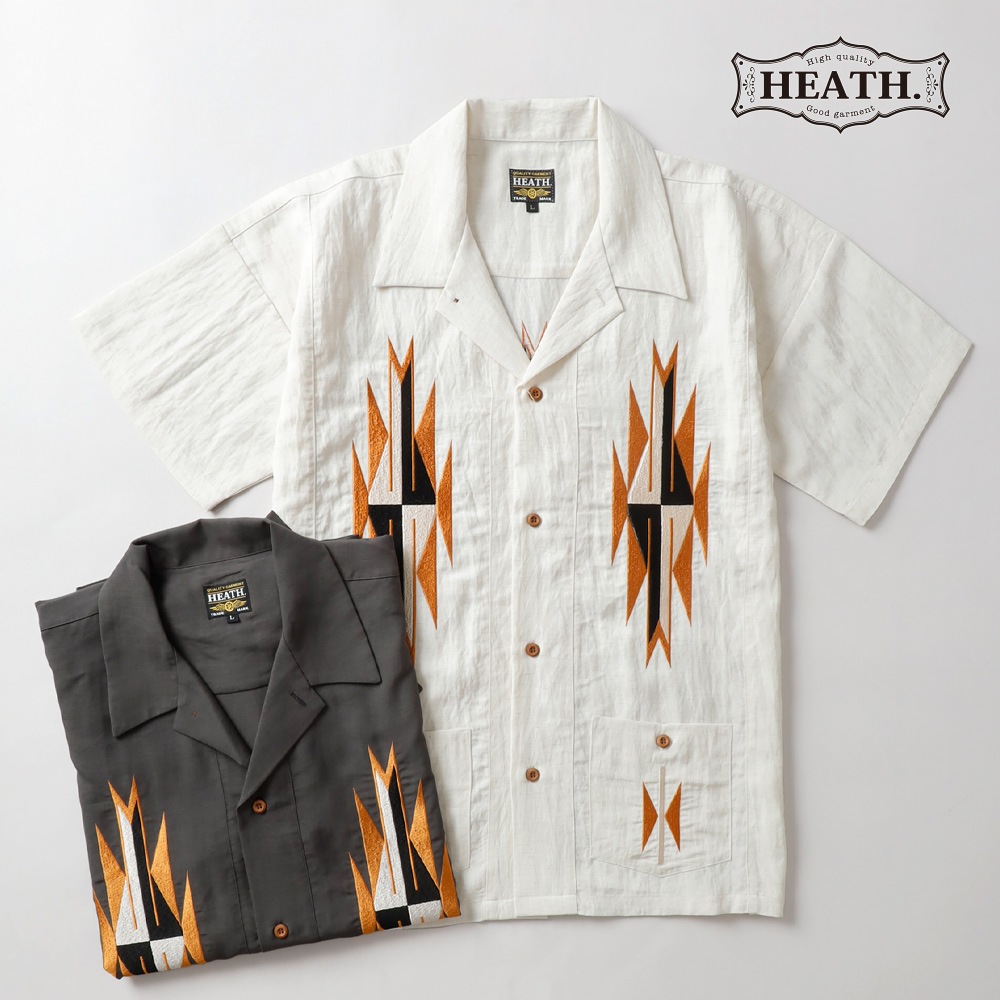 HEATH（ヒース）チマヨ柄リネンシャツ