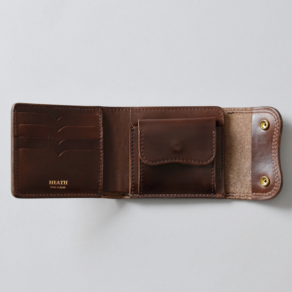 HEATH（ヒース）クロムエクセルレザー 二つ折り財布｜アメカジ