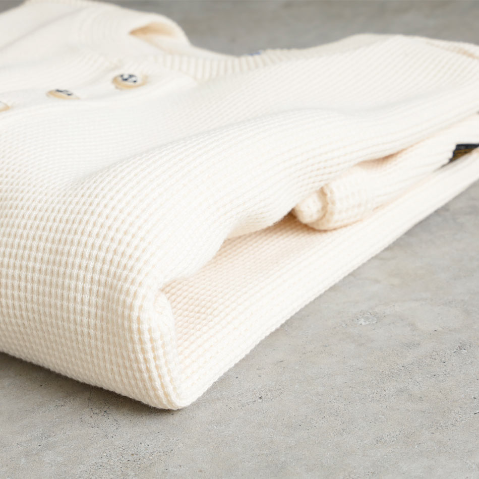 <10%OFF！ファミリーSALE！>◆【BLUEPORT】HENLY NECK THERMAL S/S 日本製 半袖 