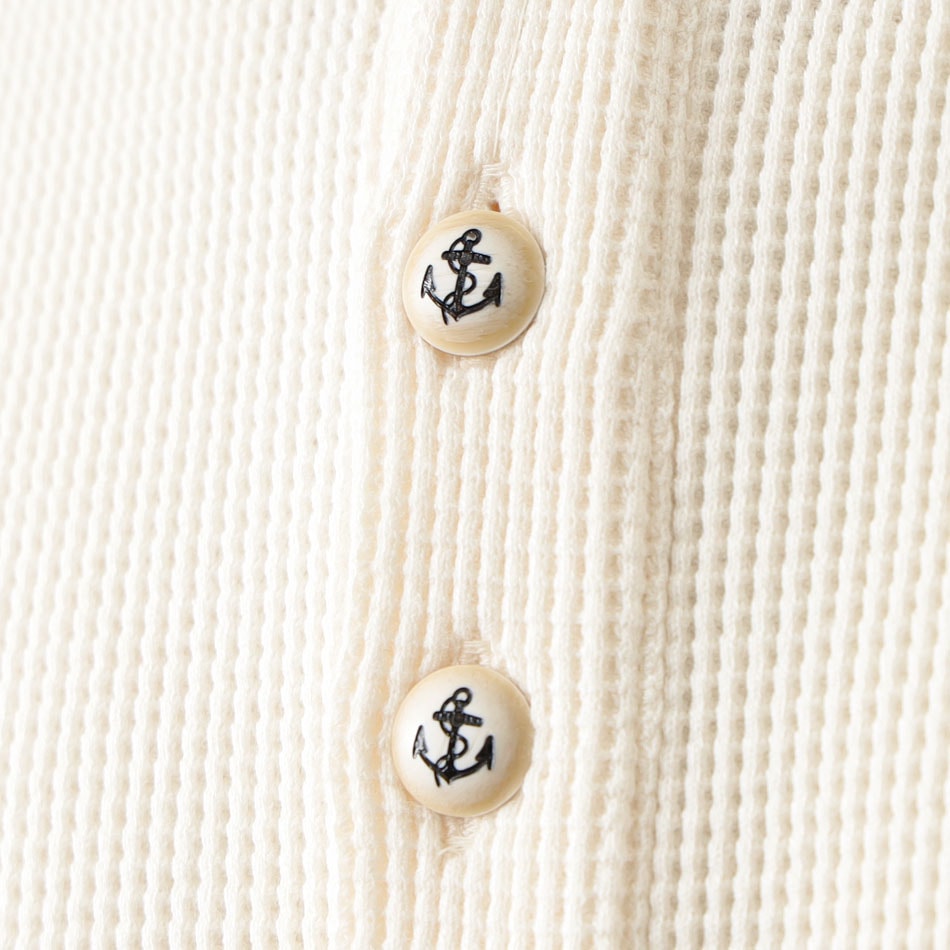 <10%OFF！ファミリーSALE！>◆【BLUEPORT】HENLY NECK THERMAL S/S 日本製 半袖 