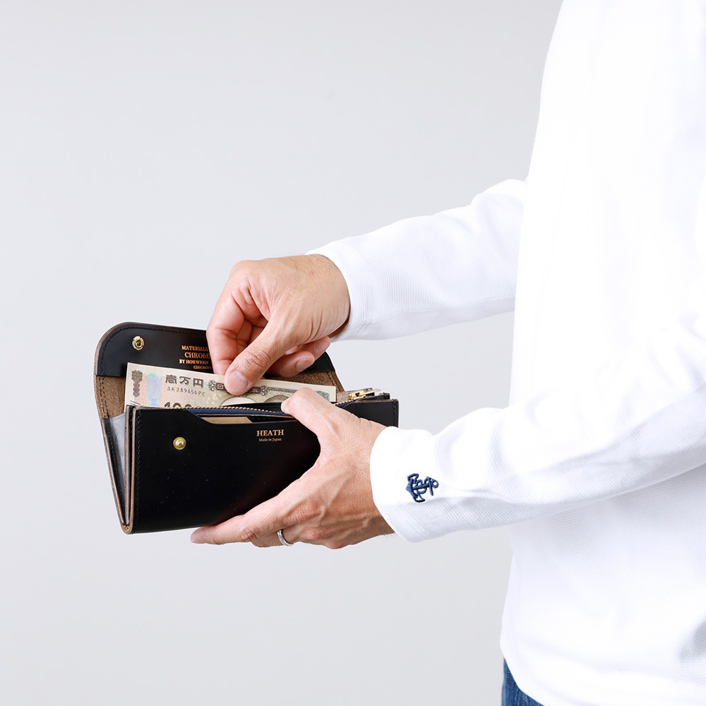 HEATH】CHROMEXCEL LEATHER LONG WALLET クロムエクセルレザー