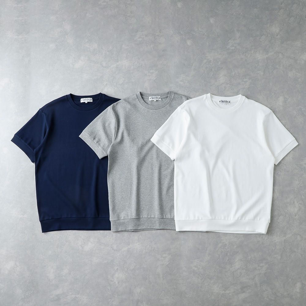 【BLUE PORT】SILKY PROCESSING TEEシルケットスムースTシャツ