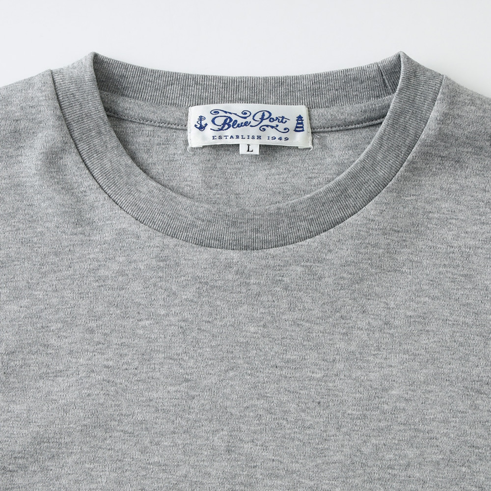 【BLUE PORT】SILKY PROCESSING TEEシルケットスムースTシャツ