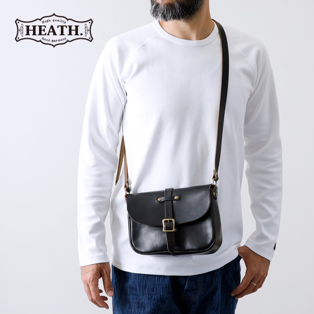 【HEATH】CHROMEXCEL LEATHER POSTMAN BAG クロムエクセルレザー ポストマンバッグ