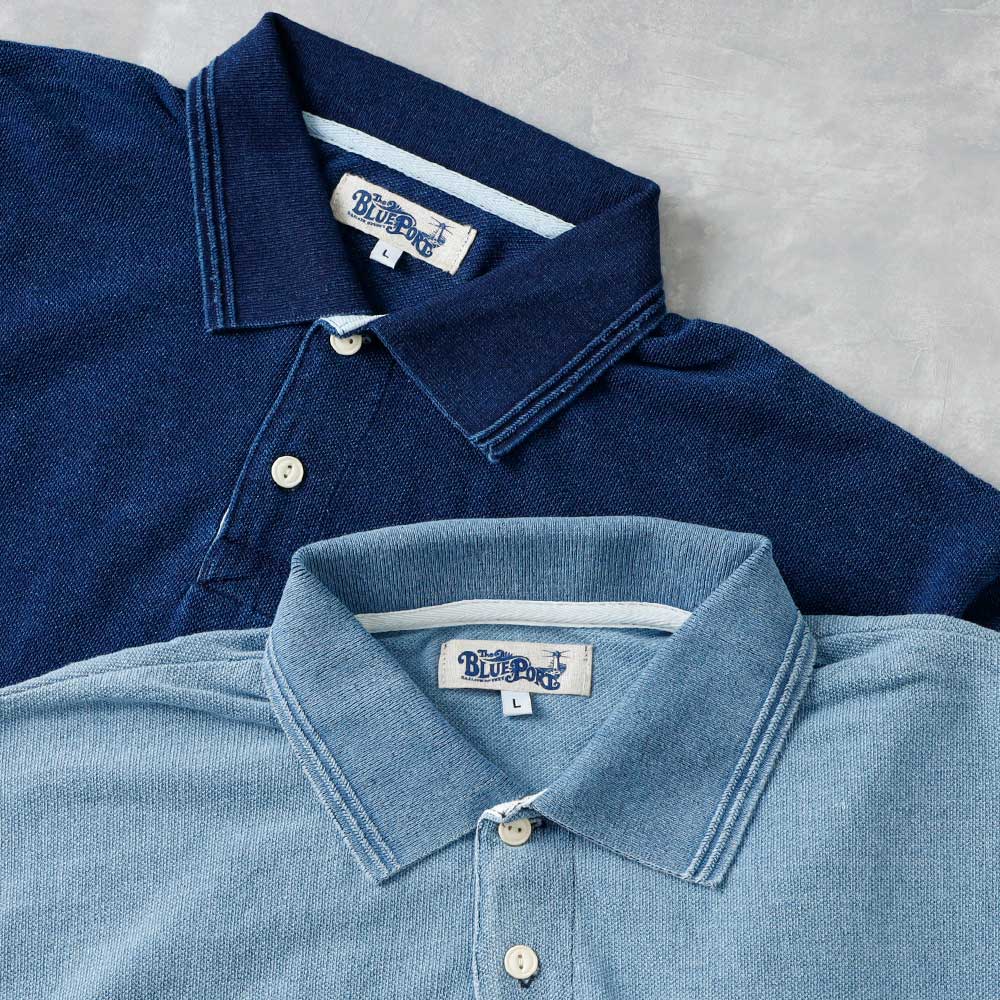 <半額！ファミリーSALE！>◆【HEATH】横浜DeNAベイスターズ公認ライセンス インディゴポケットポロシャツ