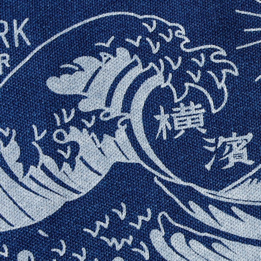 <半額！ファミリーSALE！>◆【HEATH】横浜DeNAベイスターズ公認ライセンス インディゴポケットポロシャツ