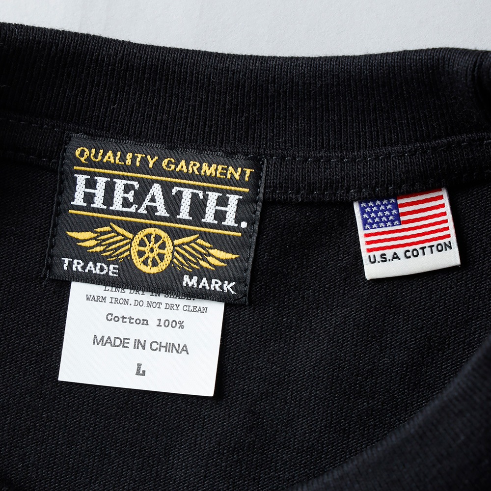 HEATH（ヒース）8.1oz オリジナルUSコットン ロンT 