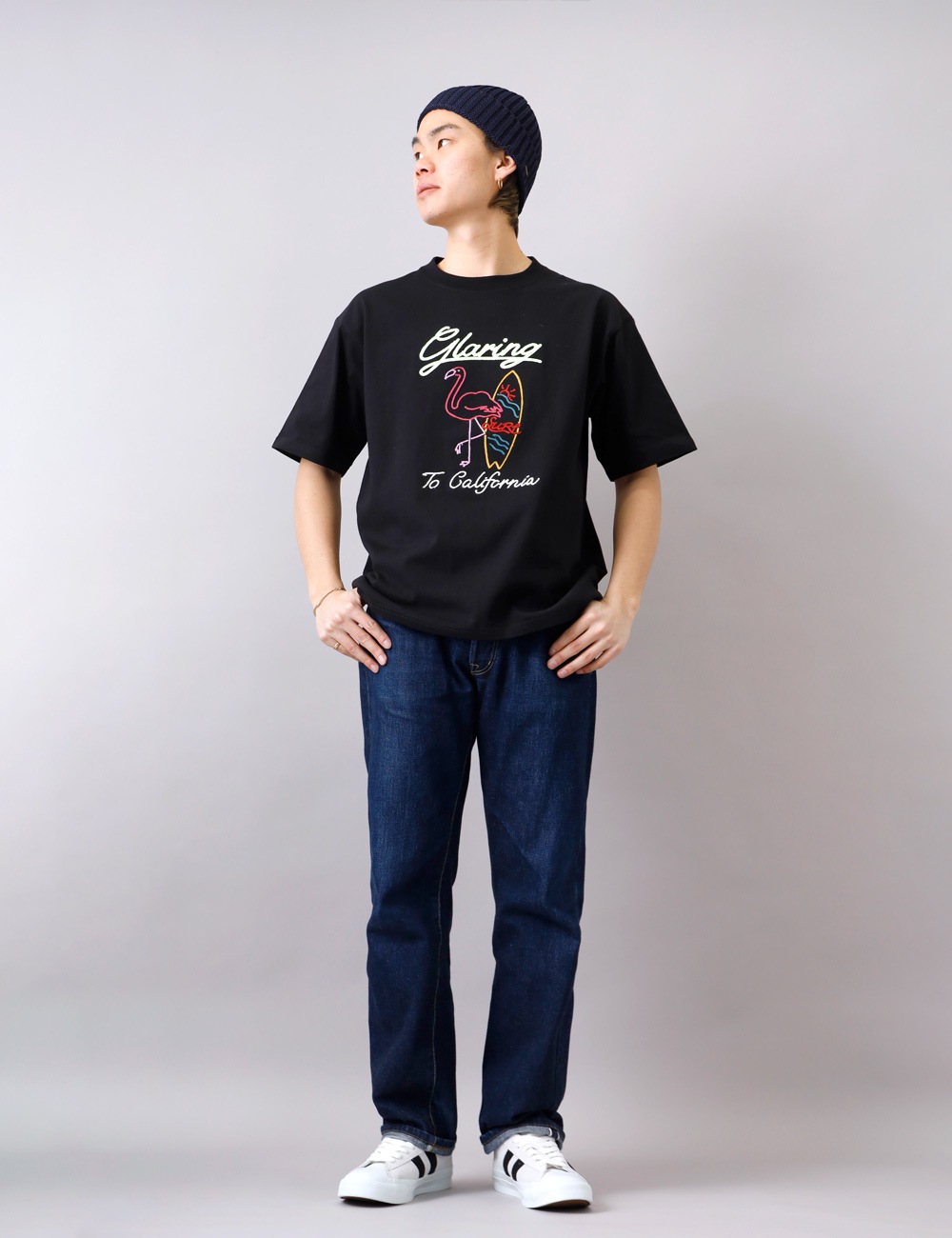 Heisei Flamingo 5th anniversary Tシャツ 10%OFF！ファミリーセール！】HEATH（ヒース）刺繍 FLAMINGO Tシャツ