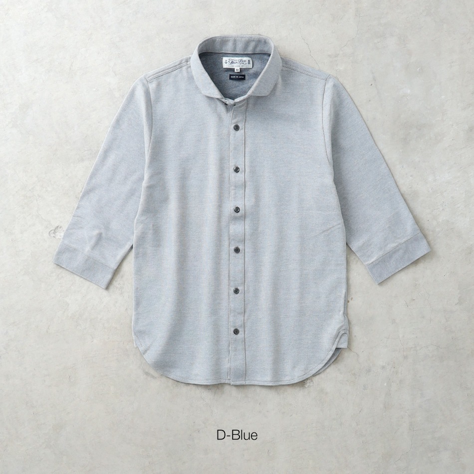 【BLUEPORT】WIDE COLLAR SHIRT