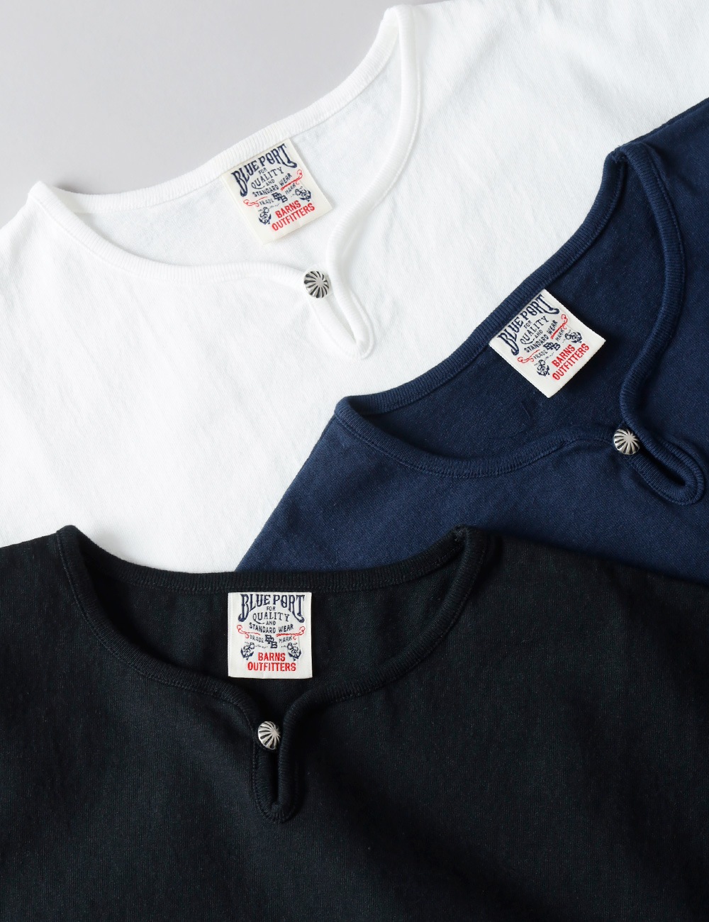 【再入荷】BARNS OUTFITTERS （バーンズ） 別注 コンチョ 五分袖 Tシャツ 