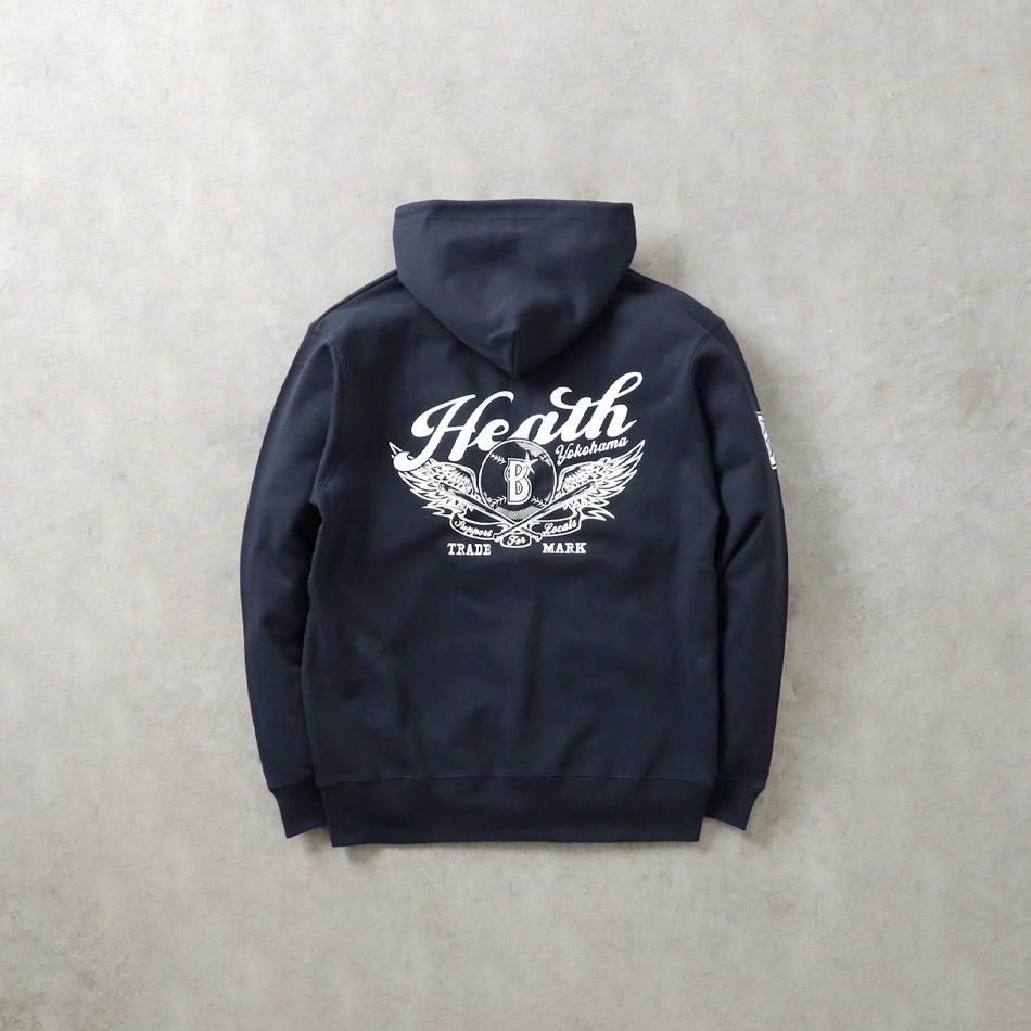 【HEATH】FLYING BALL ZIP P/K横浜DeNAベイスターズ公認ライセンス ジップパーカー