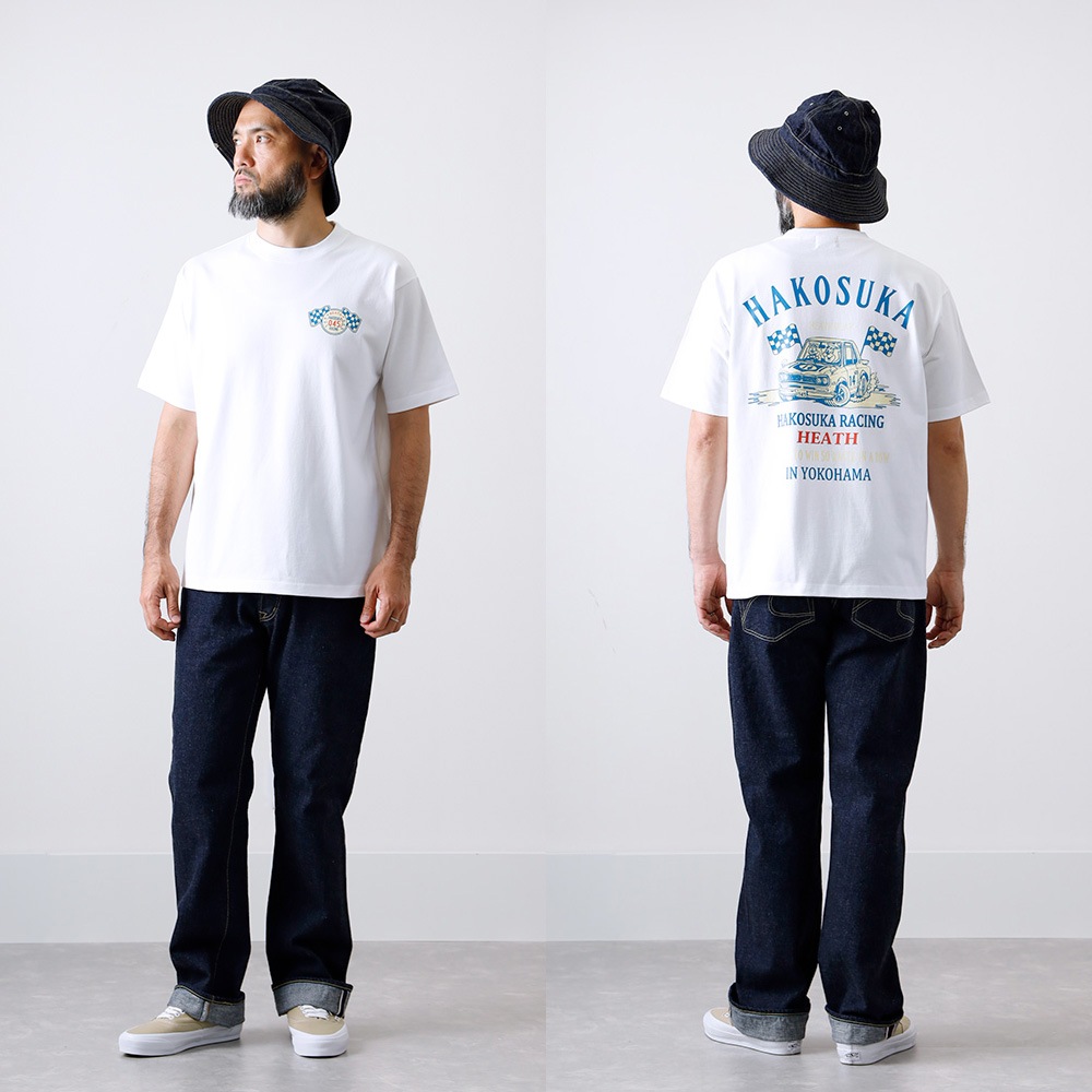 <10%OFF！ファミリーSALE！>◆【HEATH】HAKOSUKA 50 WINS TEE <br> 8.1oz オリジナルUSコットンTEE