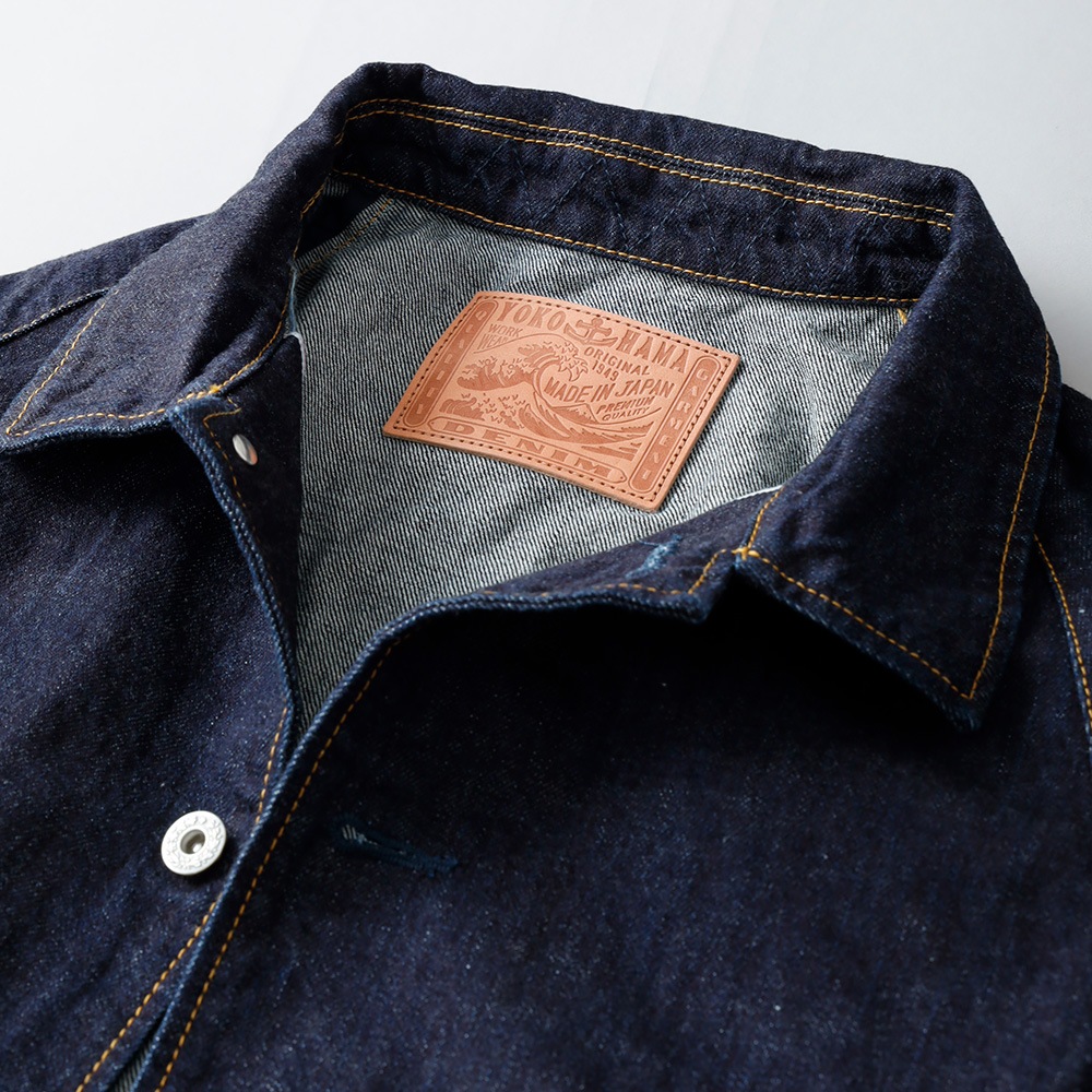 横濱デニム 14oz セルビッチ コーチジャケット