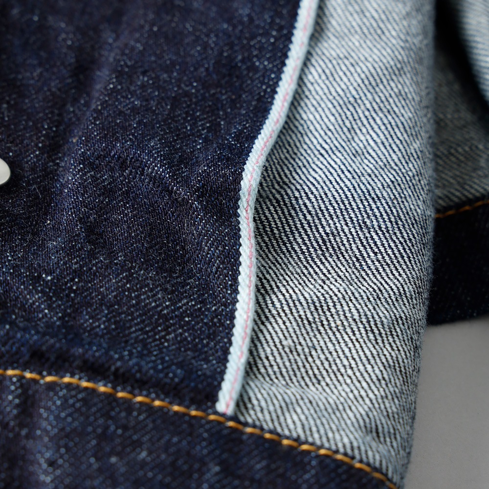 横濱デニム 14oz セルビッチ コーチジャケット