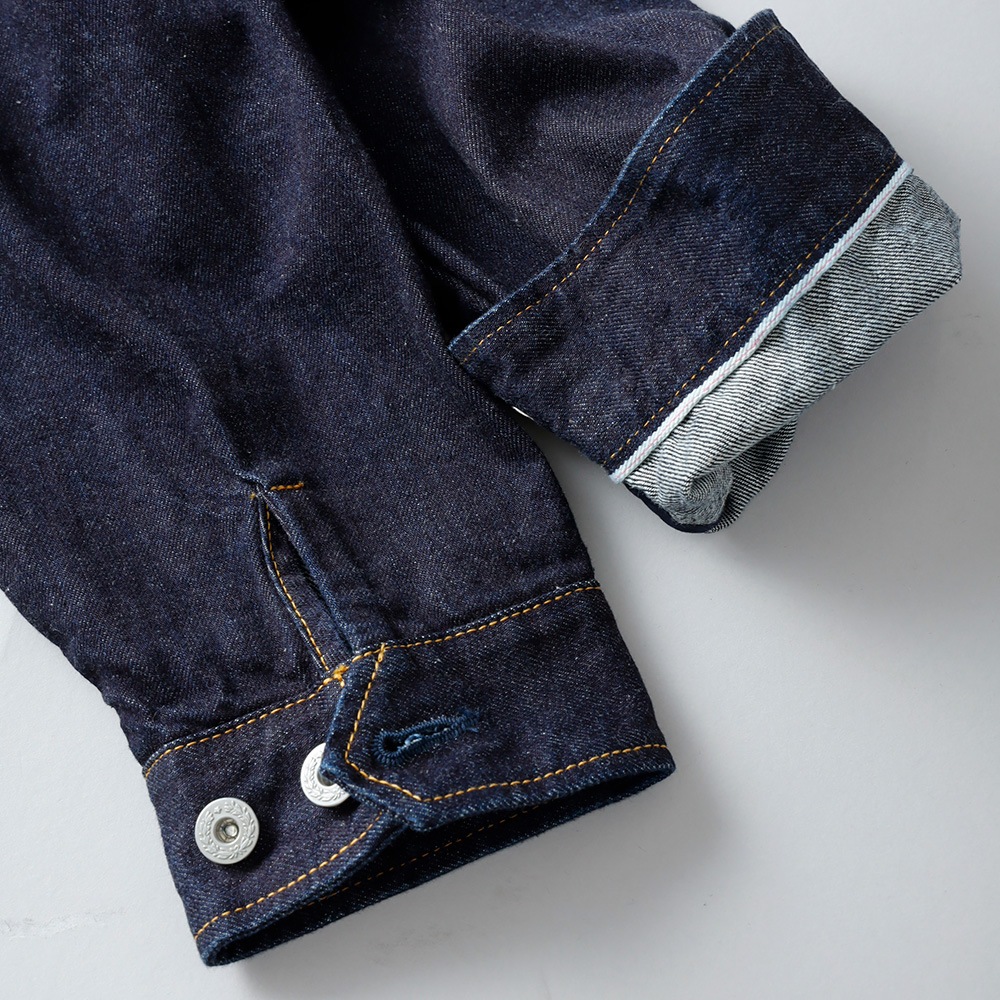 横濱デニム 14oz セルビッチ コーチジャケット