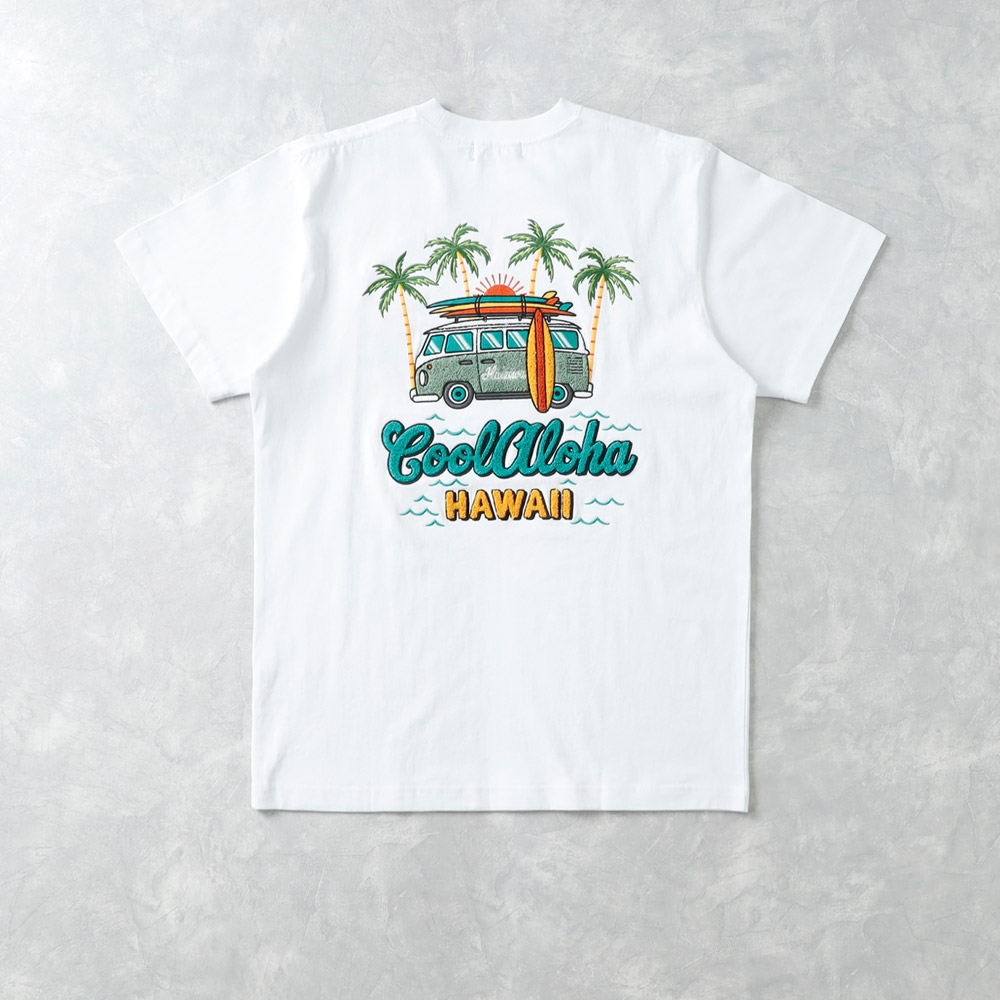 【Hula Lani Hawaii 】EMBROIDERY T-SHIRT刺繍Tシャツ