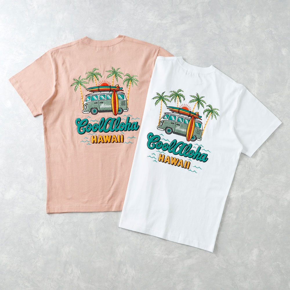 【Hula Lani Hawaii 】EMBROIDERY T-SHIRT刺繍Tシャツ