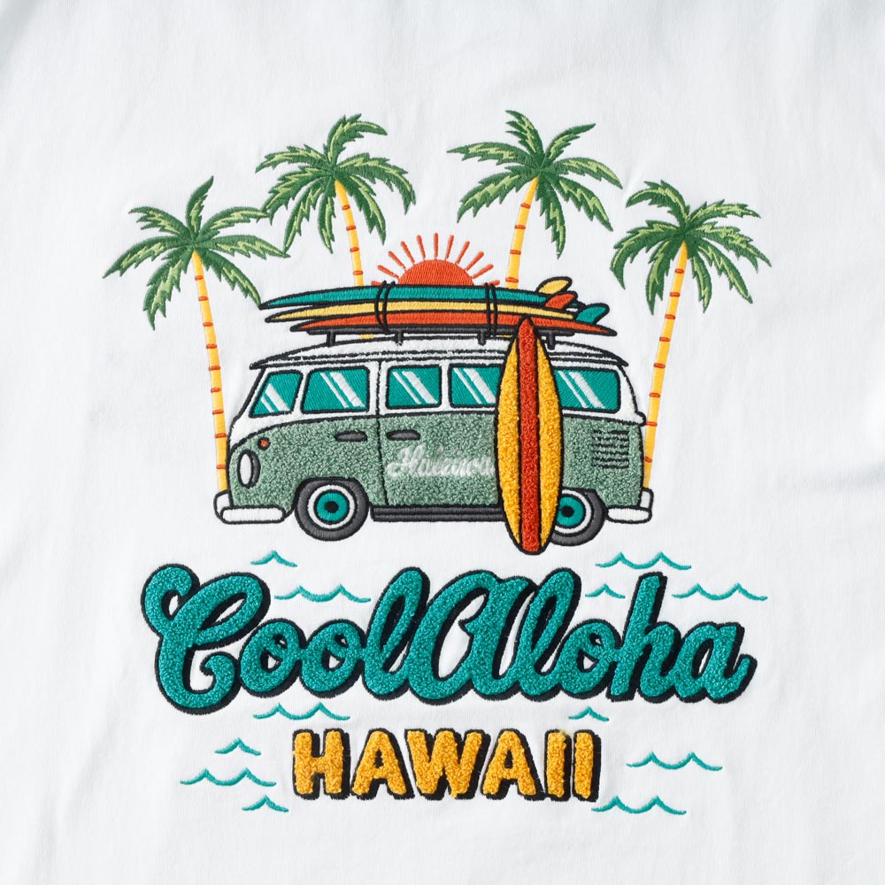 【Hula Lani Hawaii 】EMBROIDERY T-SHIRT刺繍Tシャツ