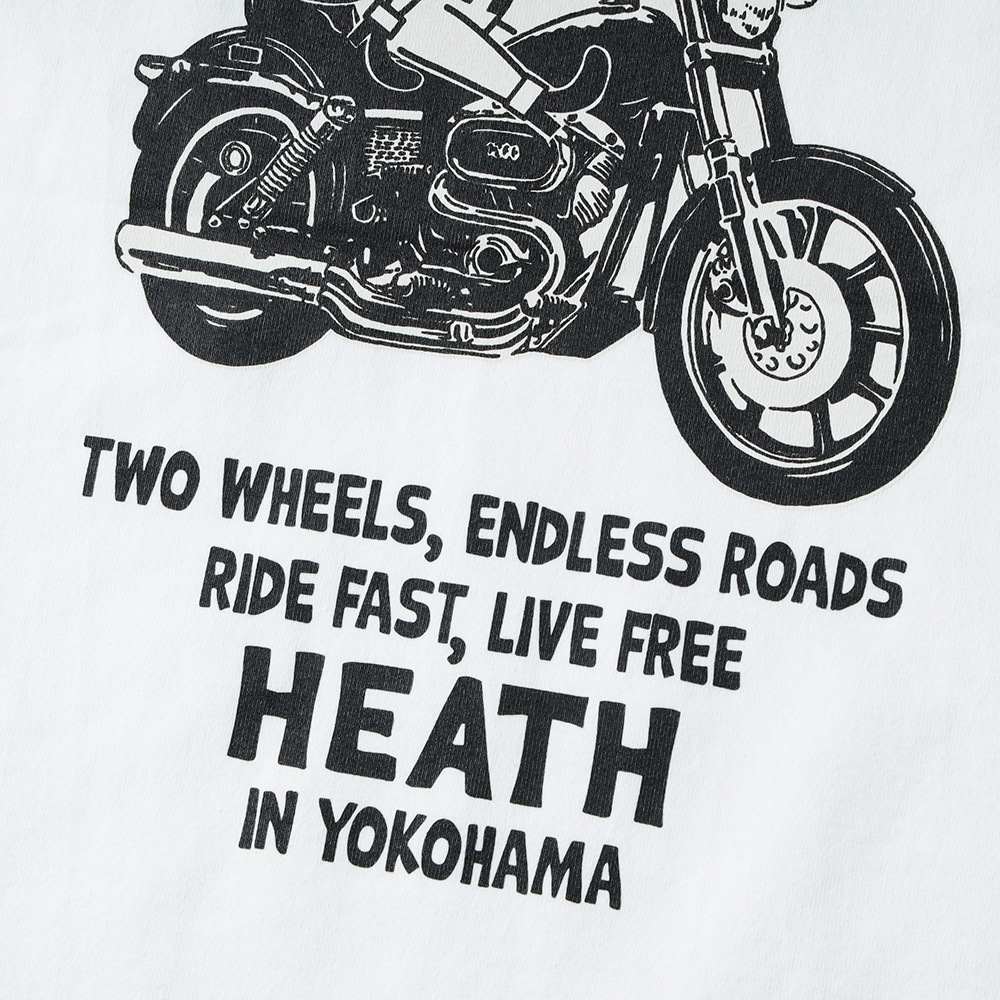 <10%OFF！ファミリーSALE！>◆【HEATH】IRON HORSE TEE <br> 8.1oz オリジナルUSコットンTEE